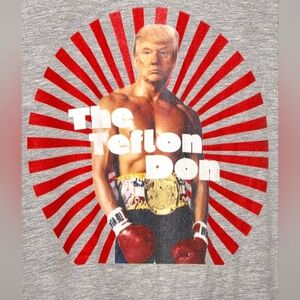 Donald Trump Limited Edition American Apparel Teflon Don Mens Shirt Gray Large